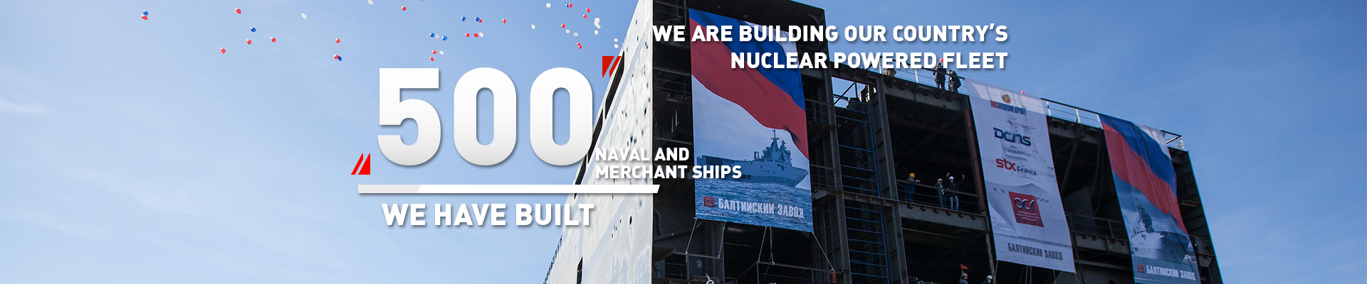 500 naval and merchant ships we have built